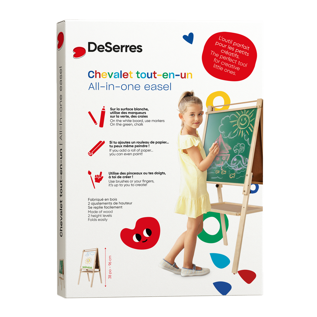 CHEVALET POUR ENFANTS- DESERRES DESERRES