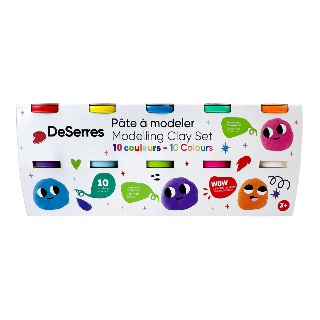 PÂTES A MODELER DESERRES ENS DE 10 DESERRES