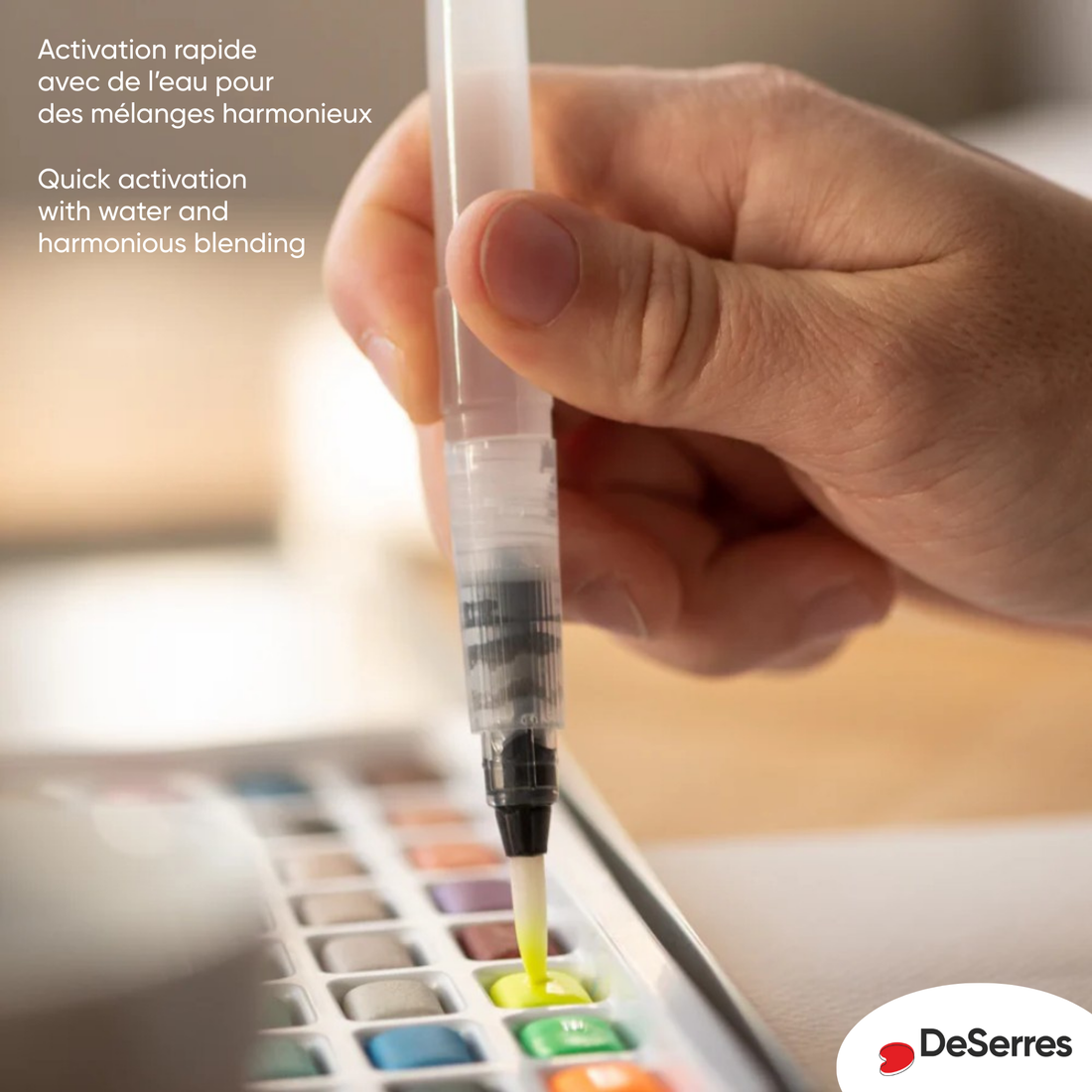 ENSEMBLE AQUARELLE - 90 DEMI-GODETS DESERRES