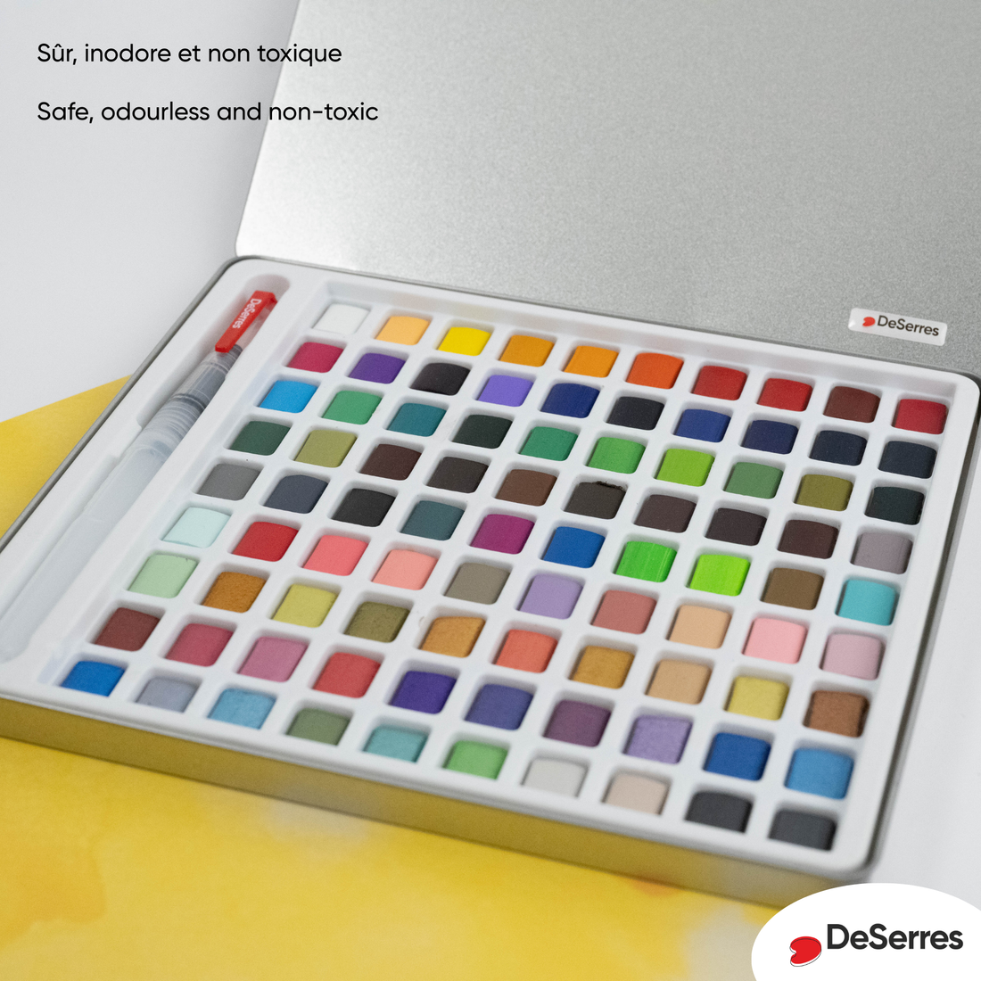 ENSEMBLE AQUARELLE - 90 DEMI-GODETS DESERRES