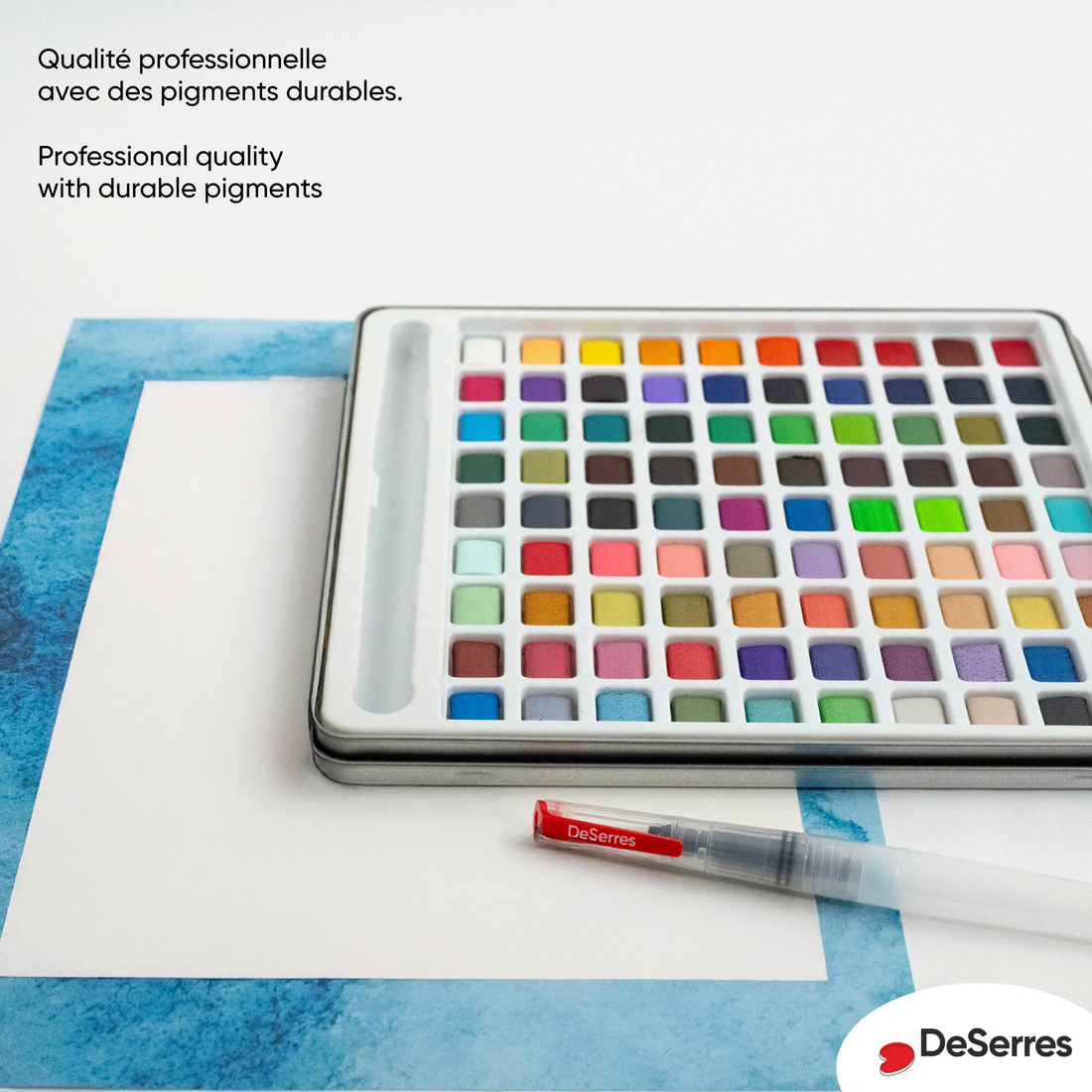 ENSEMBLE AQUARELLE - 90 DEMI-GODETS DESERRES