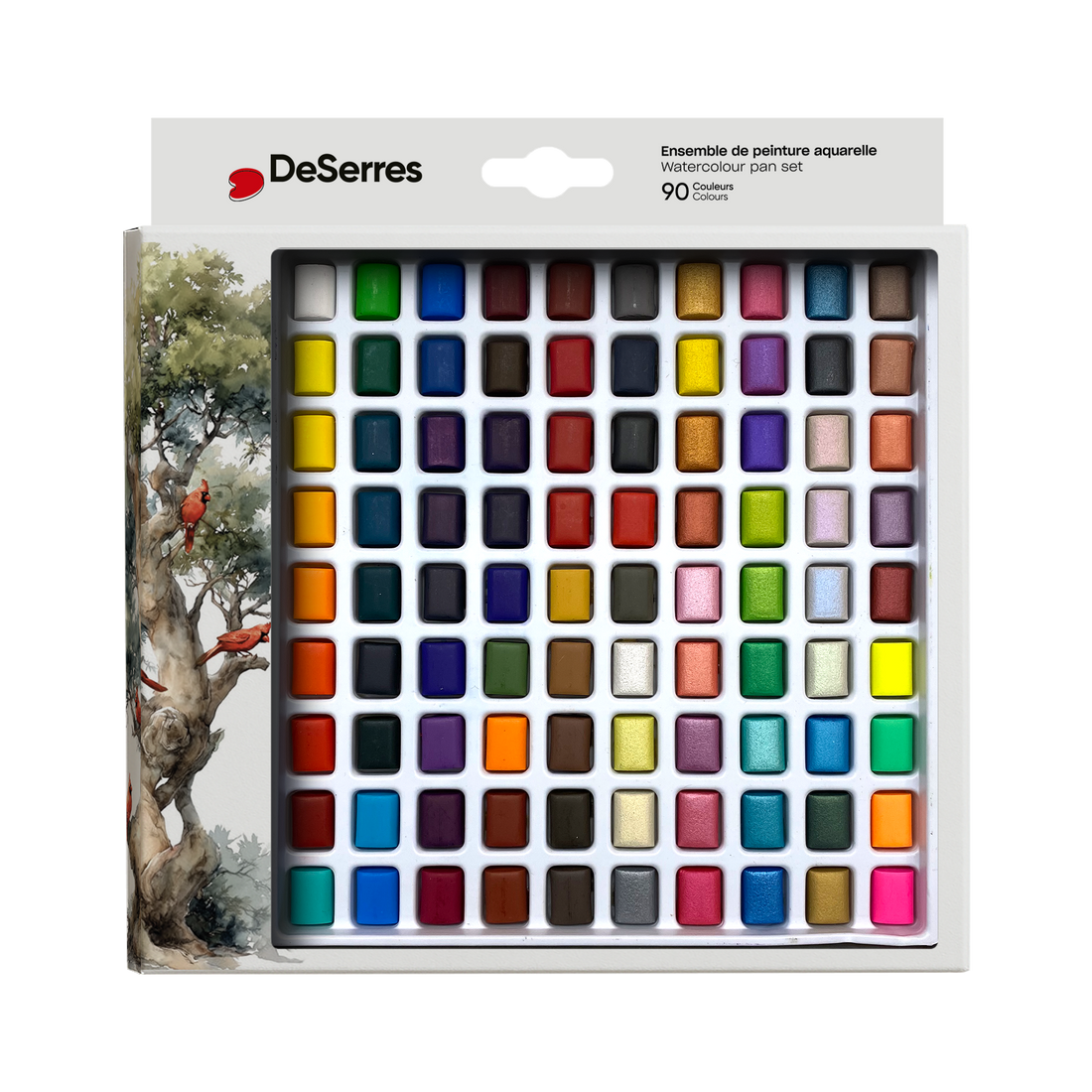 ENSEMBLE AQUARELLE DESERRES- 90 DEMI-GODETS DESERRES
