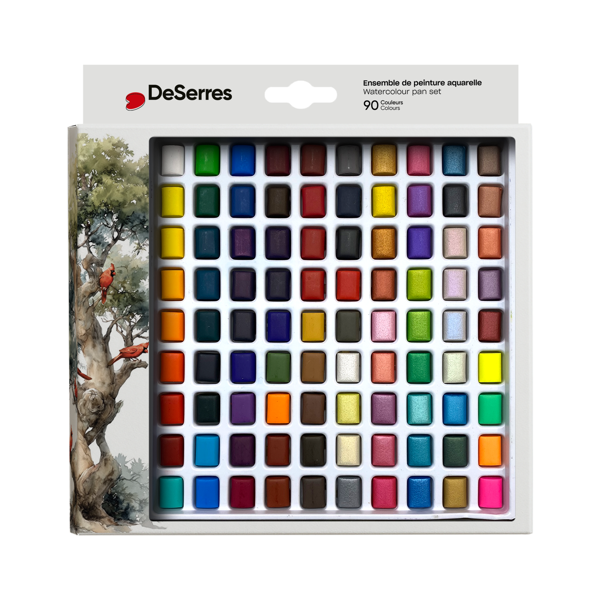 ENSEMBLE AQUARELLE DESERRES- 90 DEMI-GODETS DESERRES