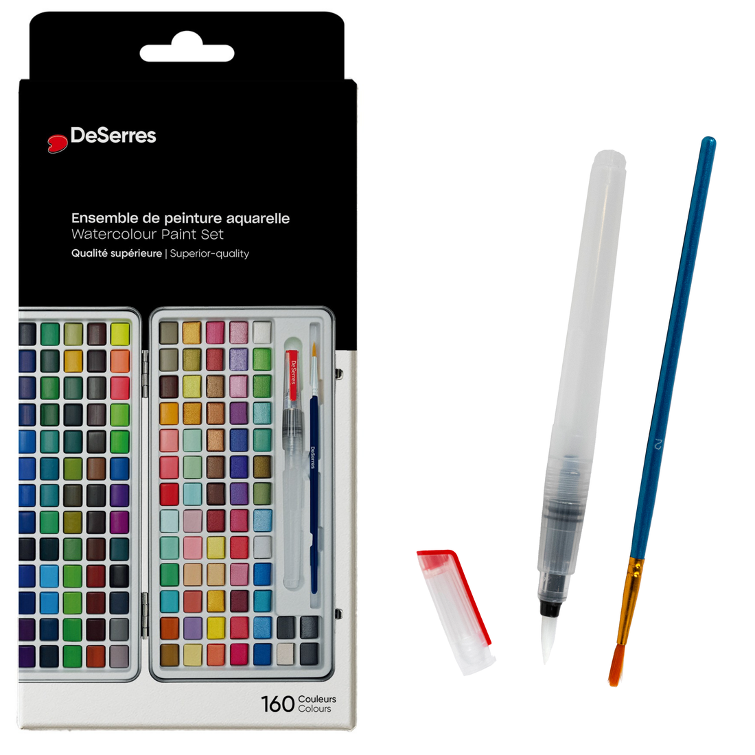 ENSEMBLE AQUARELLE - 160 DEMI-GODETS DESERRES