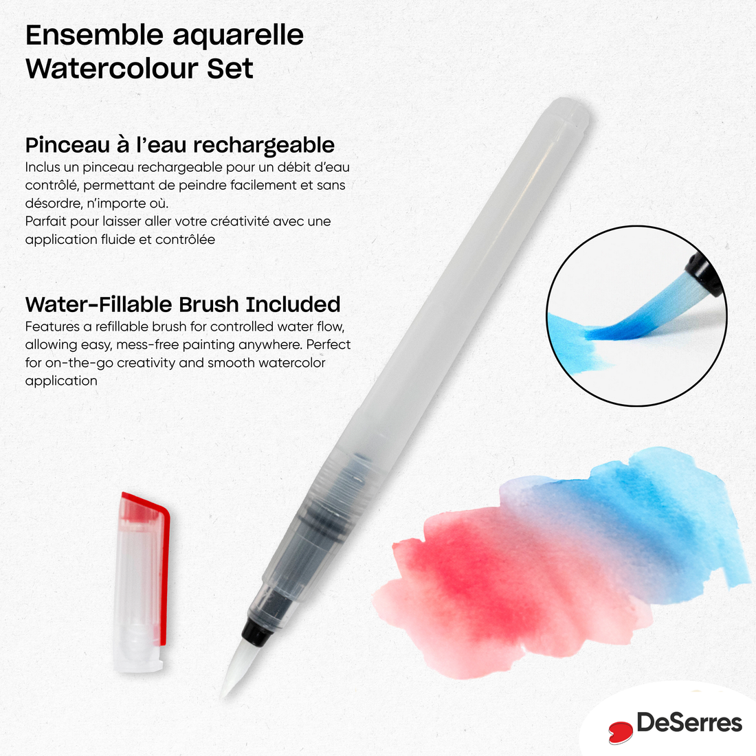 ENSEMBLE AQUARELLE - 160 DEMI-GODETS DESERRES