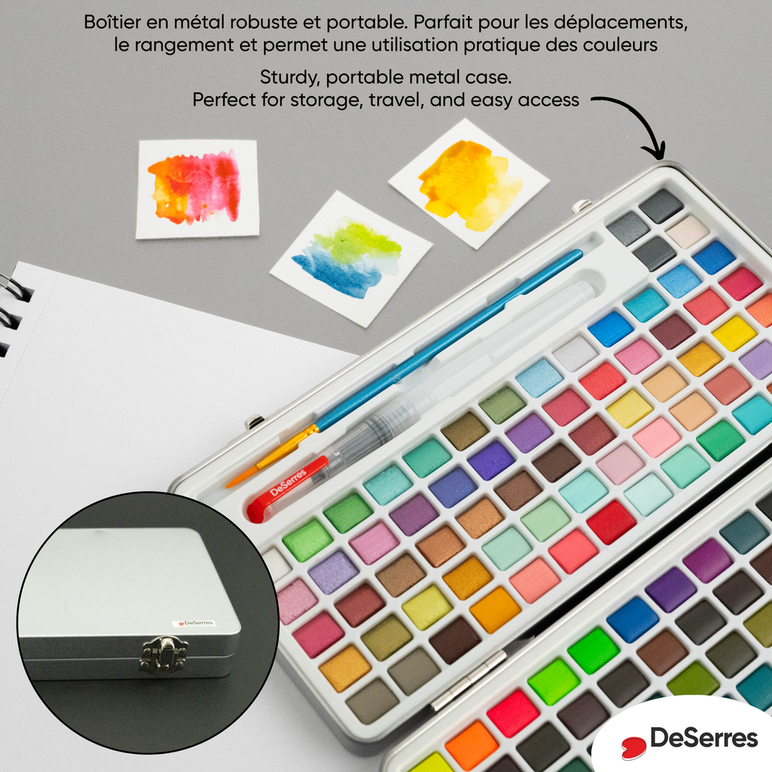 ENSEMBLE AQUARELLE - 160 DEMI-GODETS DESERRES