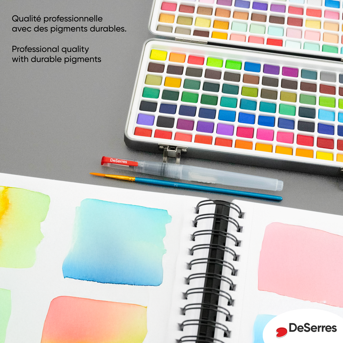 ENSEMBLE AQUARELLE - 160 DEMI-GODETS DESERRES