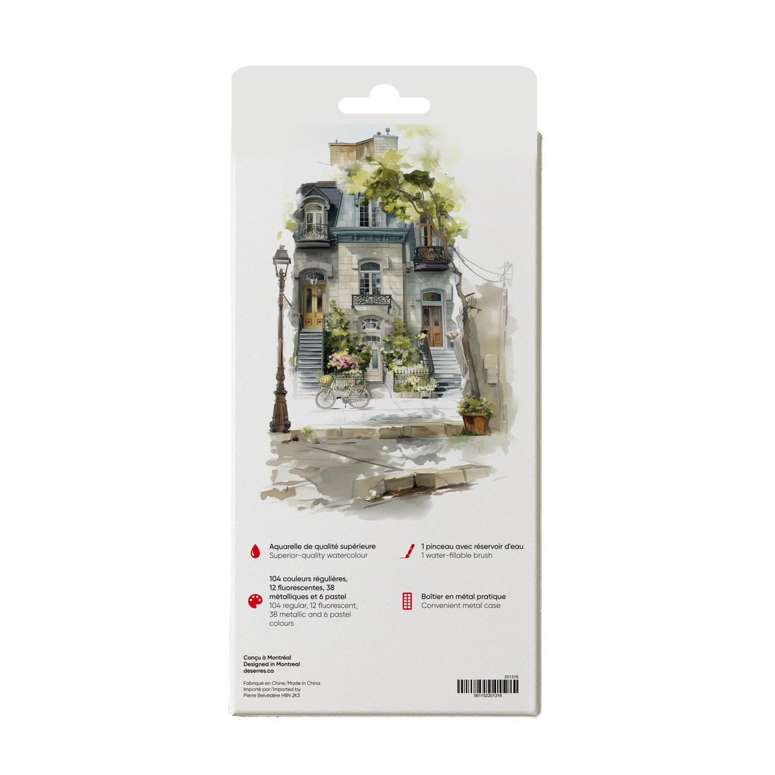 ENSEMBLE AQUARELLE DESERRES- 160 DEMI-GODETS DESERRES