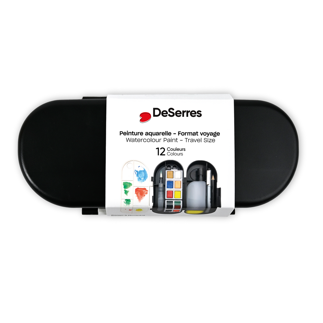 ENSEMBLE VOYAGE AQUARELLE DESERRES- 17 PIECES DESERRES
