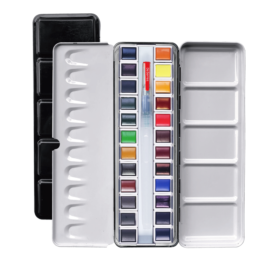 ENSEMBLE AQUARELLE DESERRES- 24 DEMI-GODETS EN BLOC DESERRES