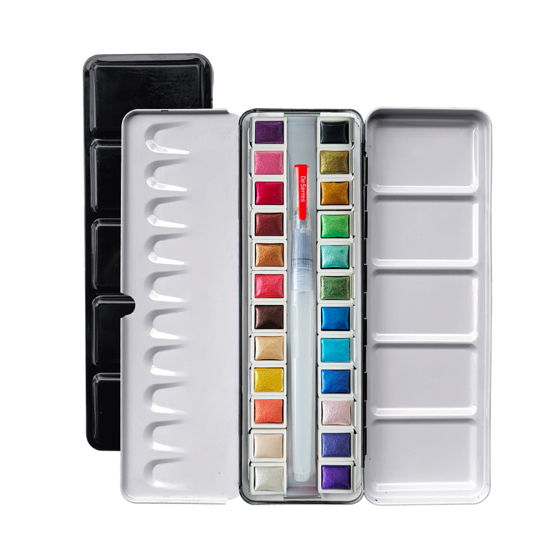 ENSEMBLE AQUARELLE DESERRES- 24 DEMI-GODETS EN BLOC DESERRES