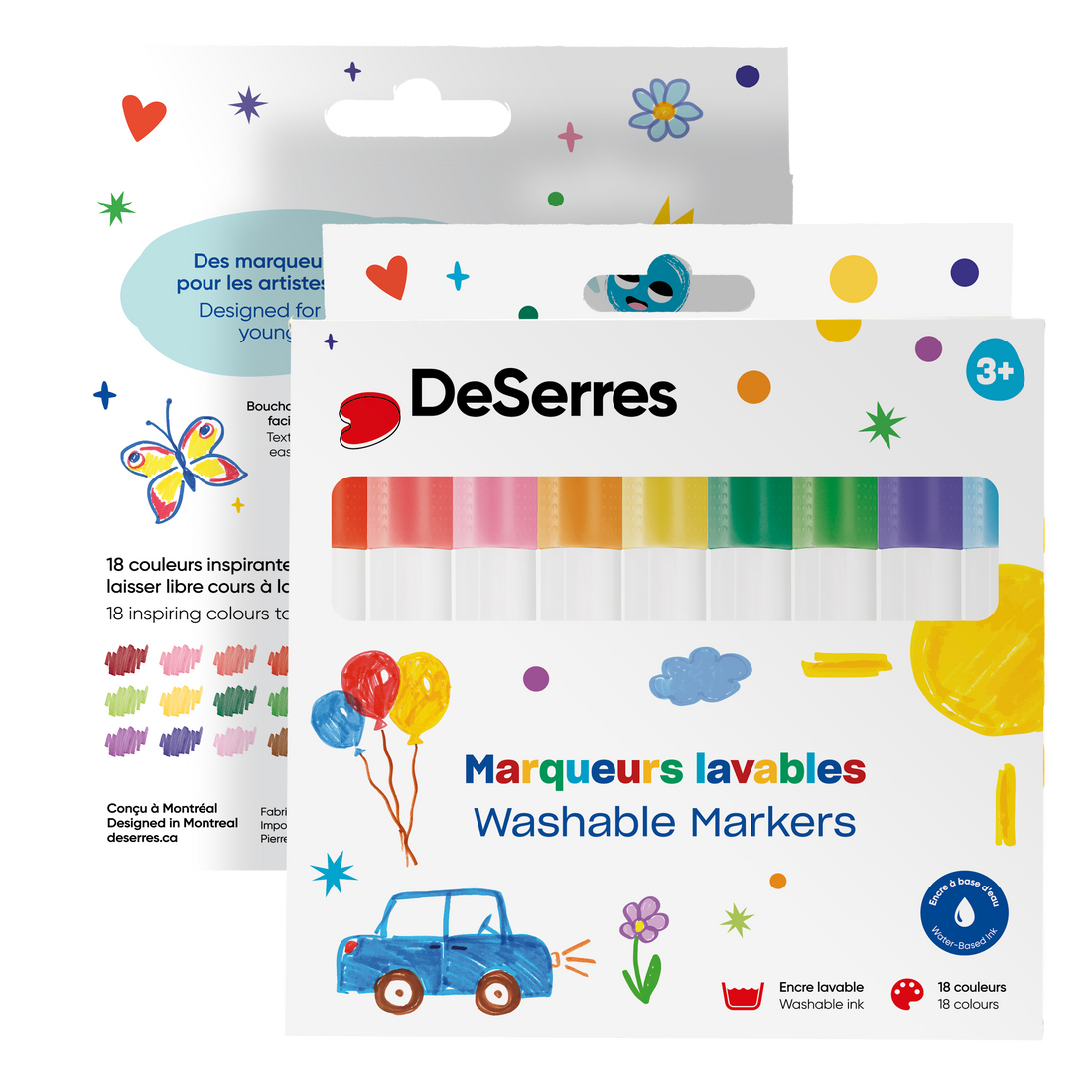 ENSEMBLE  18 MARQUEURS DESERRES POUR ENFANT DESERRES