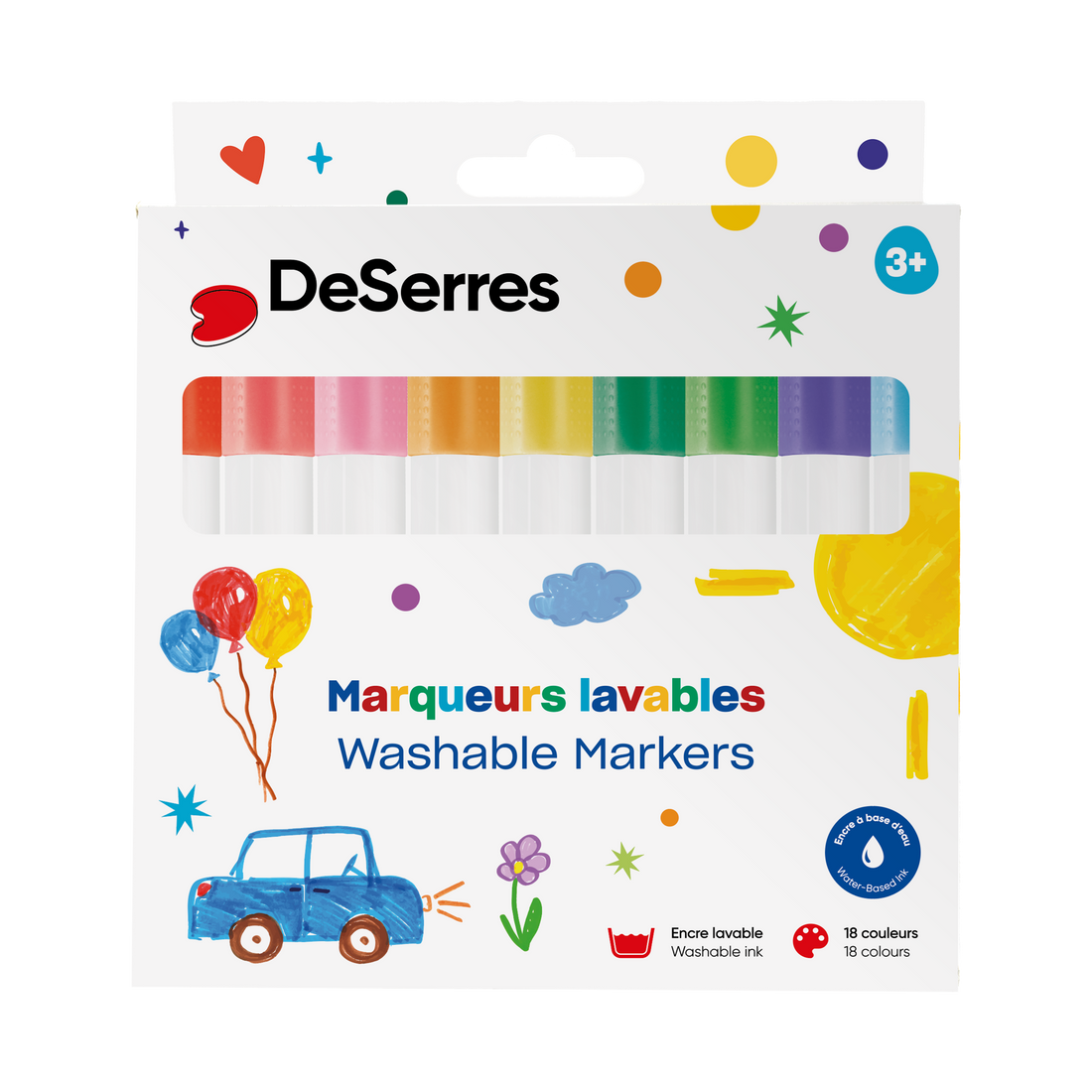 ENSEMBLE  18 MARQUEURS DESERRES POUR ENFANT DESERRES