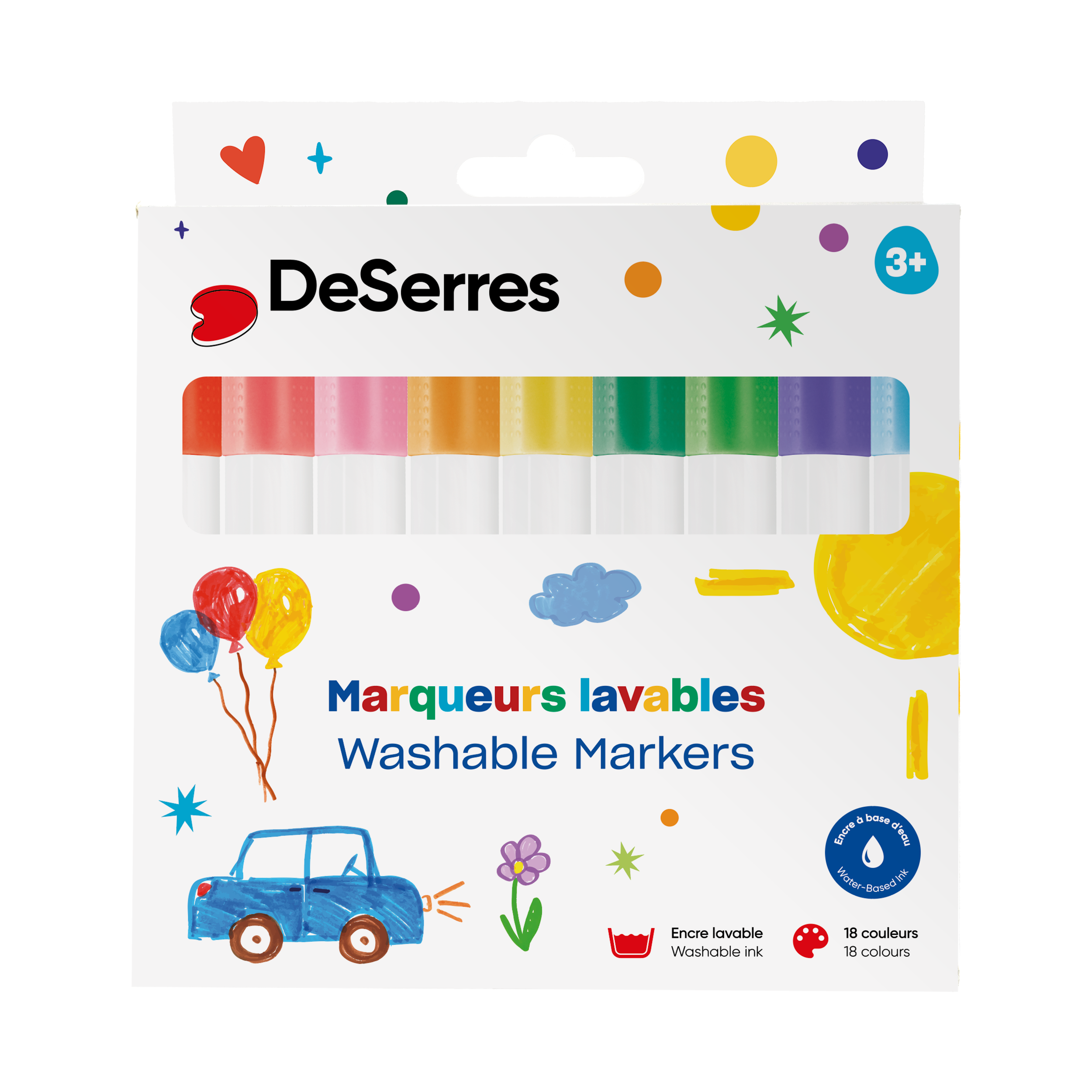 ENSEMBLE  18 MARQUEURS DESERRES POUR ENFANT DESERRES