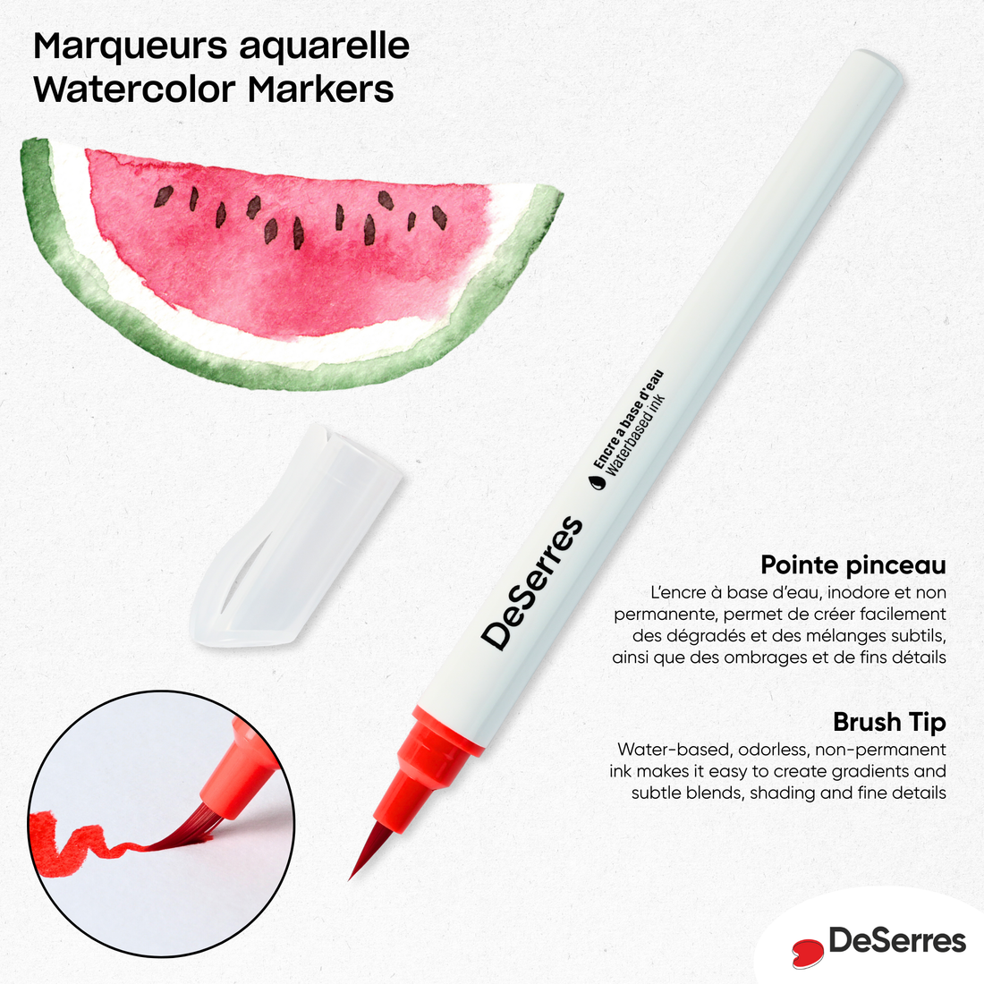 ENSEMBLE 24 MARQUEURS AQUARELLE