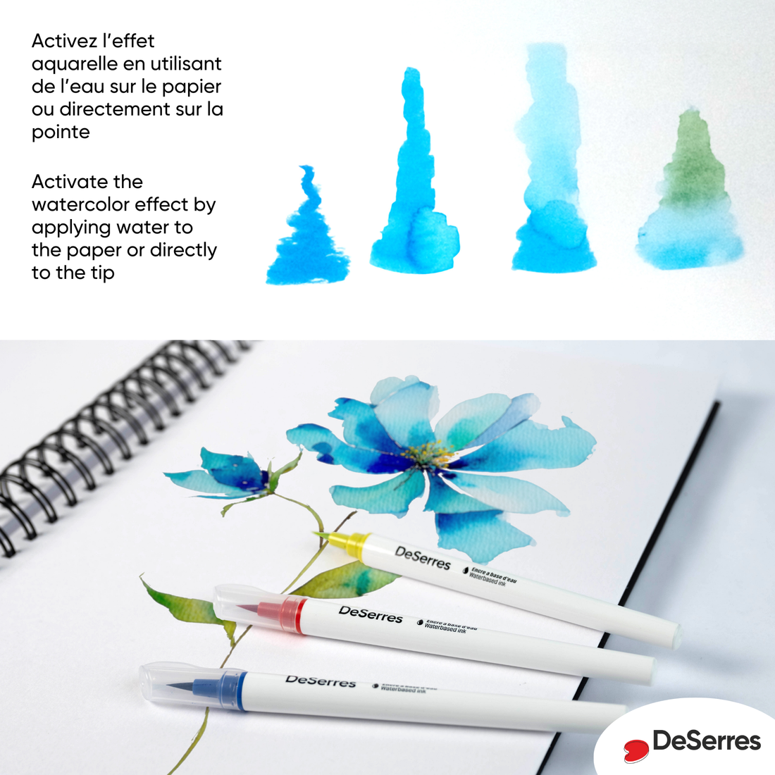 SET OF 24 WATERCOLOR MARKERS