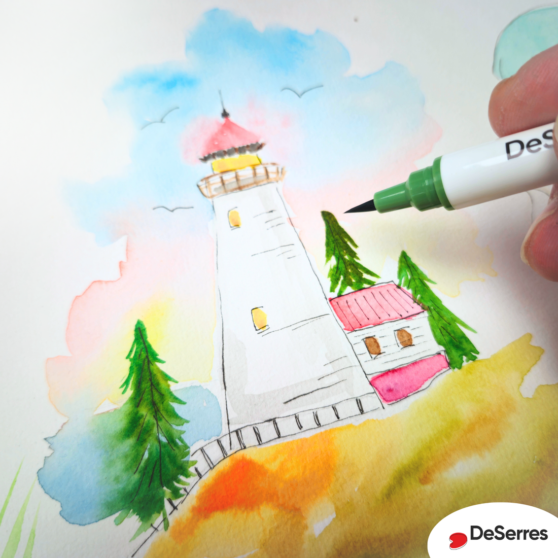 SET OF 24 WATERCOLOR MARKERS