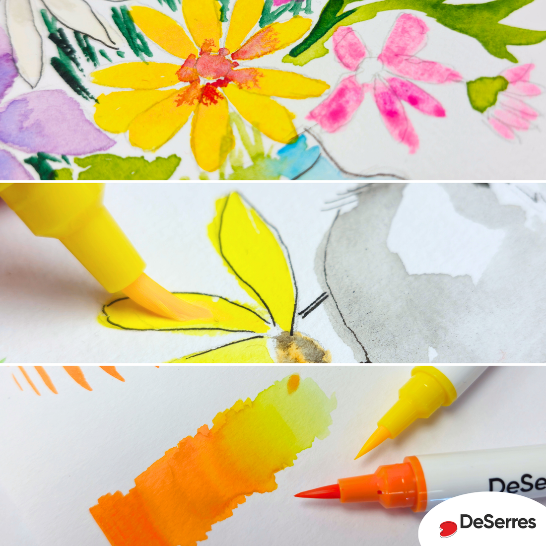 SET OF 24 WATERCOLOR MARKERS