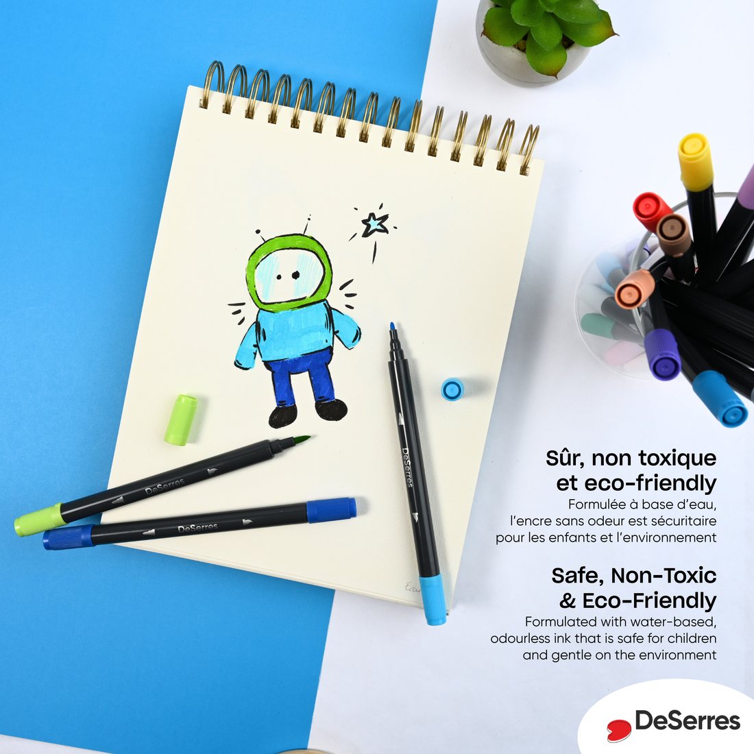 ENSEMBLE 20 MARQUEURS POUR ENFANTS