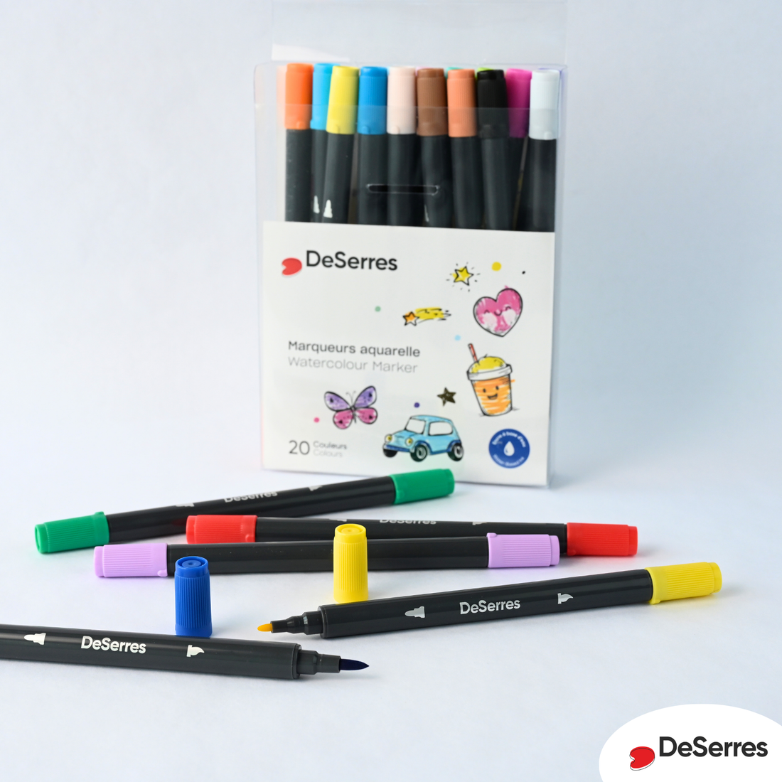 ENSEMBLE 20 MARQUEURS POUR ENFANTS