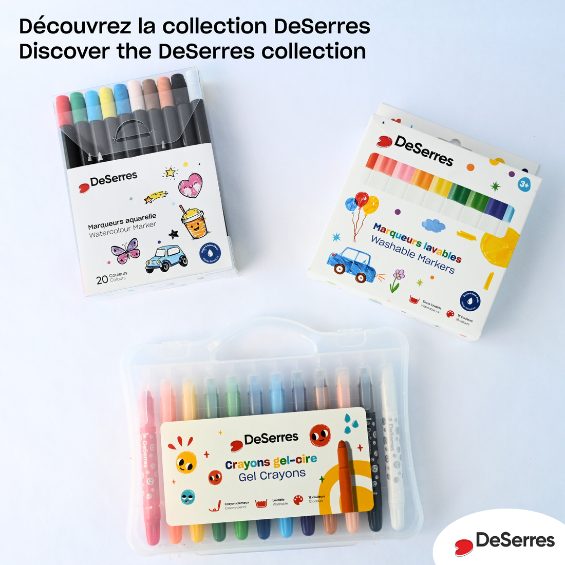 ENSEMBLE 20 MARQUEURS POUR ENFANTS