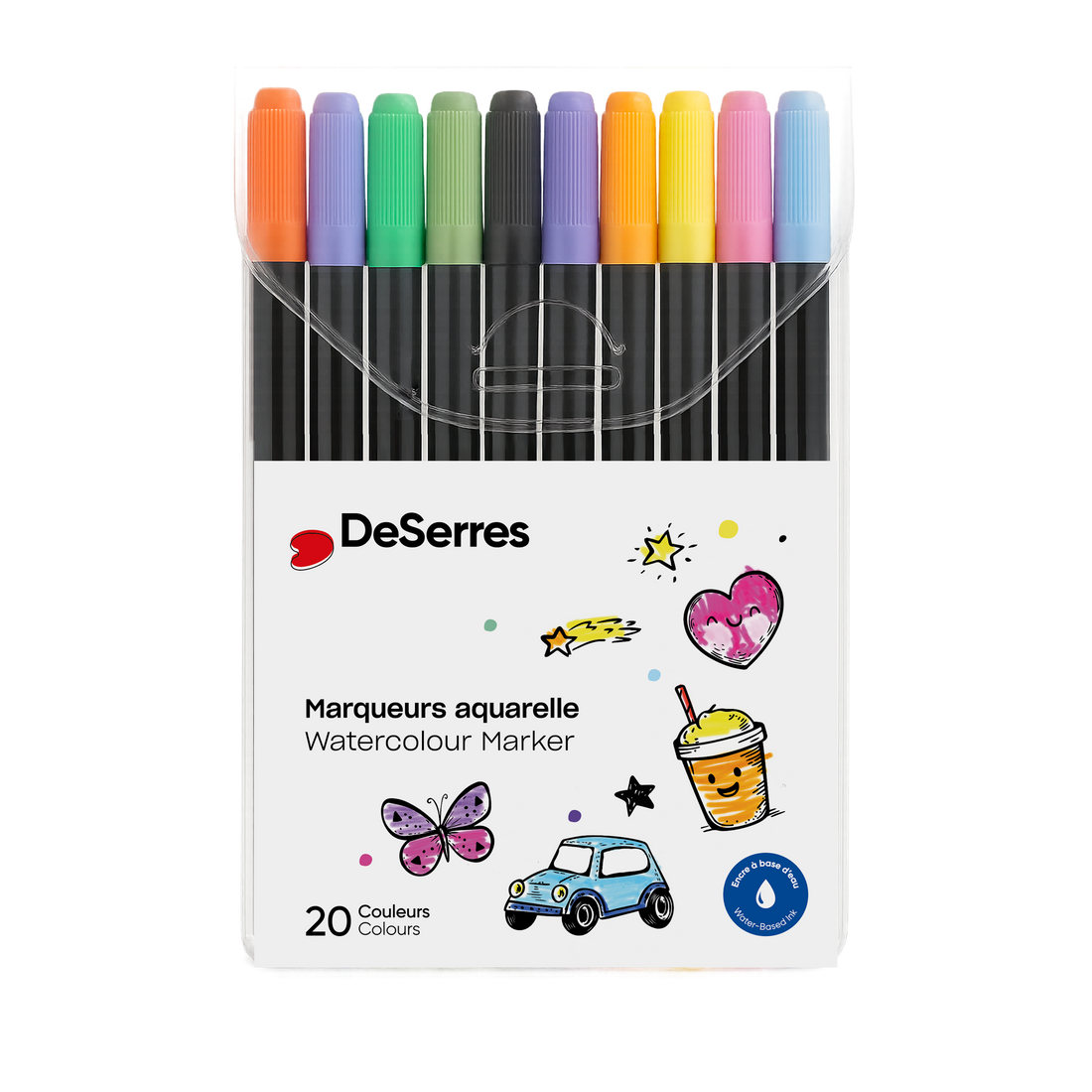ENSEMBLE 20 MARQUEURS DESERRES POUR ENFANTS DESERRES