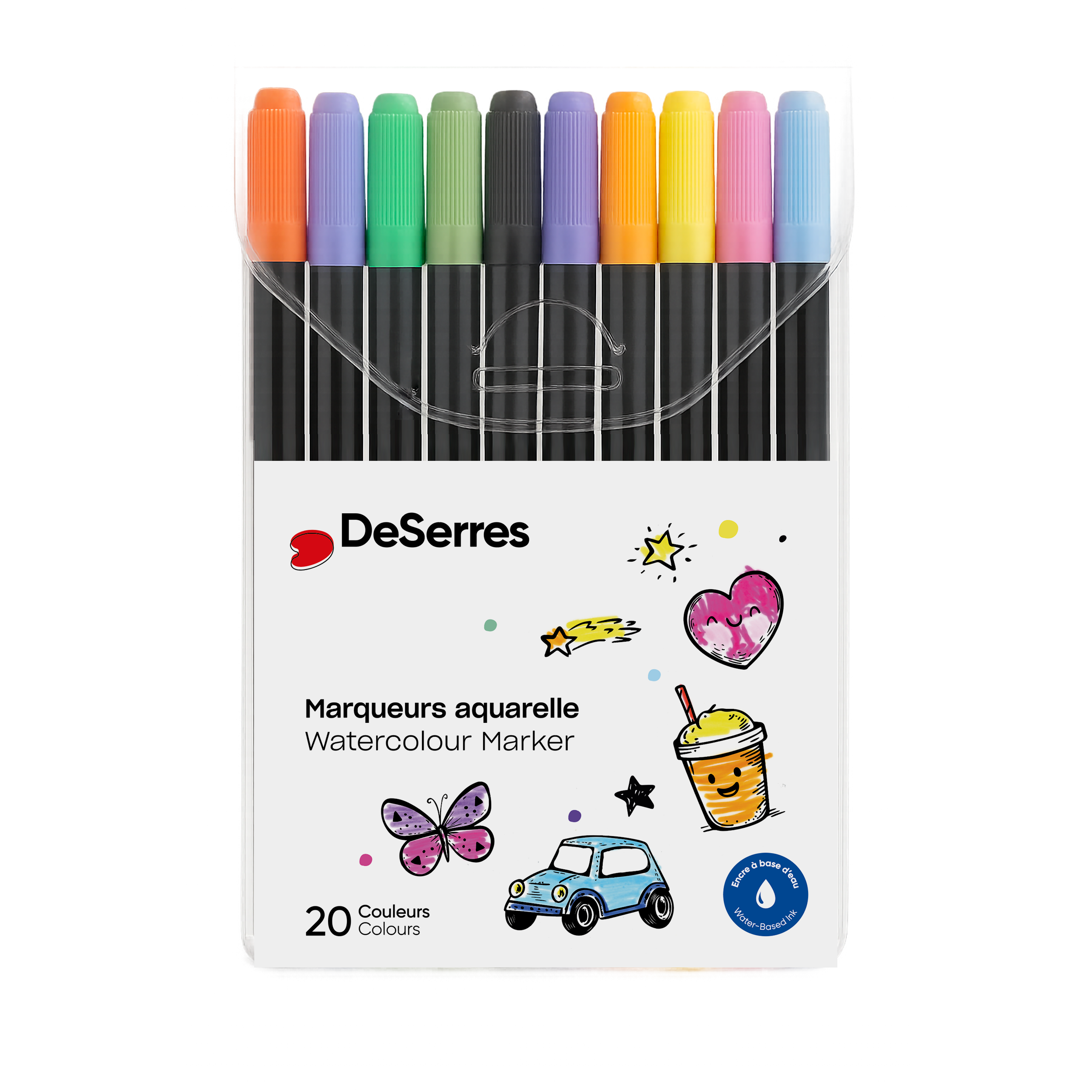 ENSEMBLE 20 MARQUEURS DESERRES POUR ENFANTS DESERRES