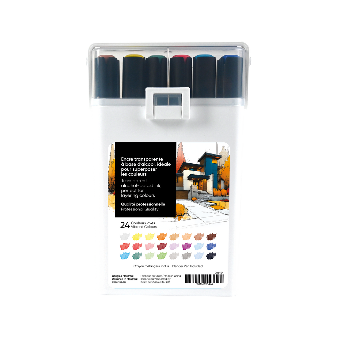 SET OF 24 DESERRES DUAL-TIP MARKERS DESERRES