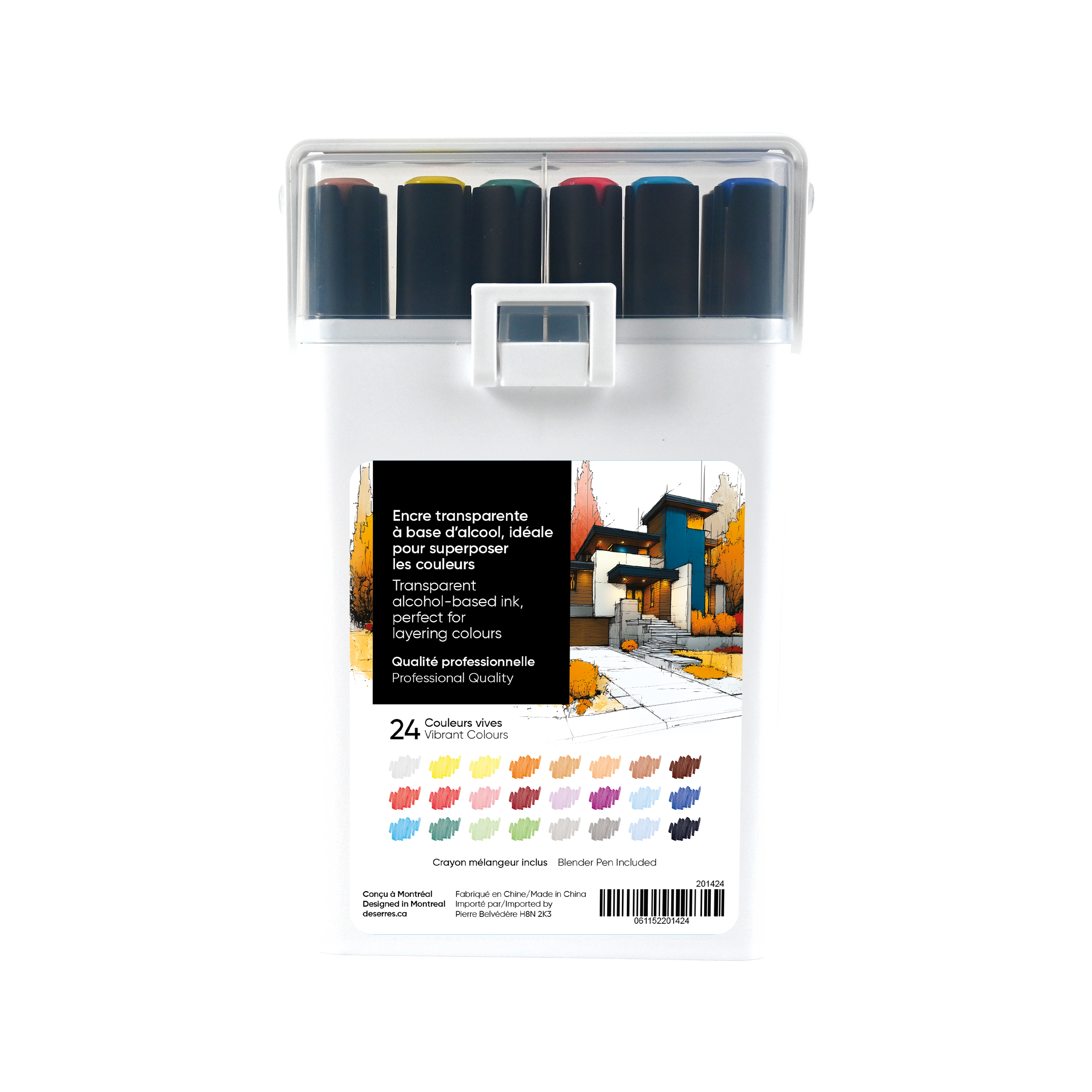 SET OF 24 DESERRES DUAL-TIP MARKERS DESERRES