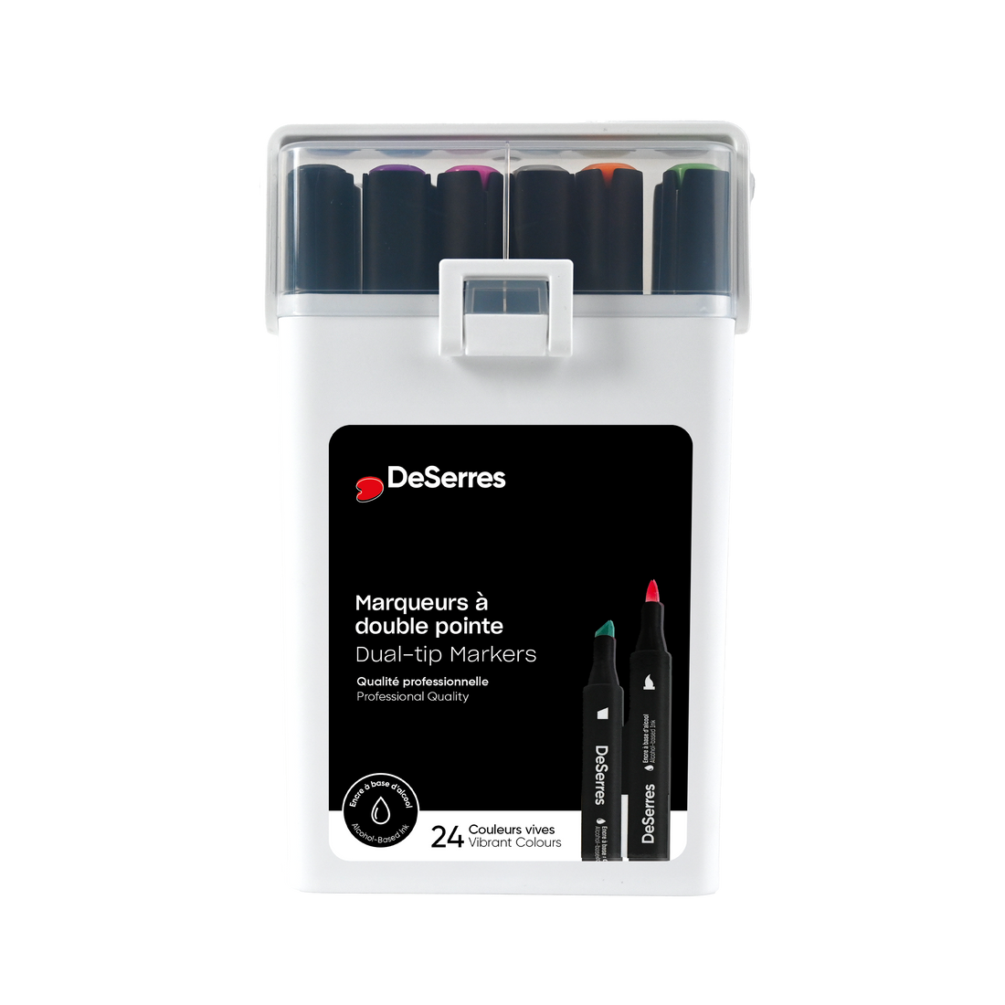 SET OF 24 DESERRES DUAL-TIP MARKERS DESERRES