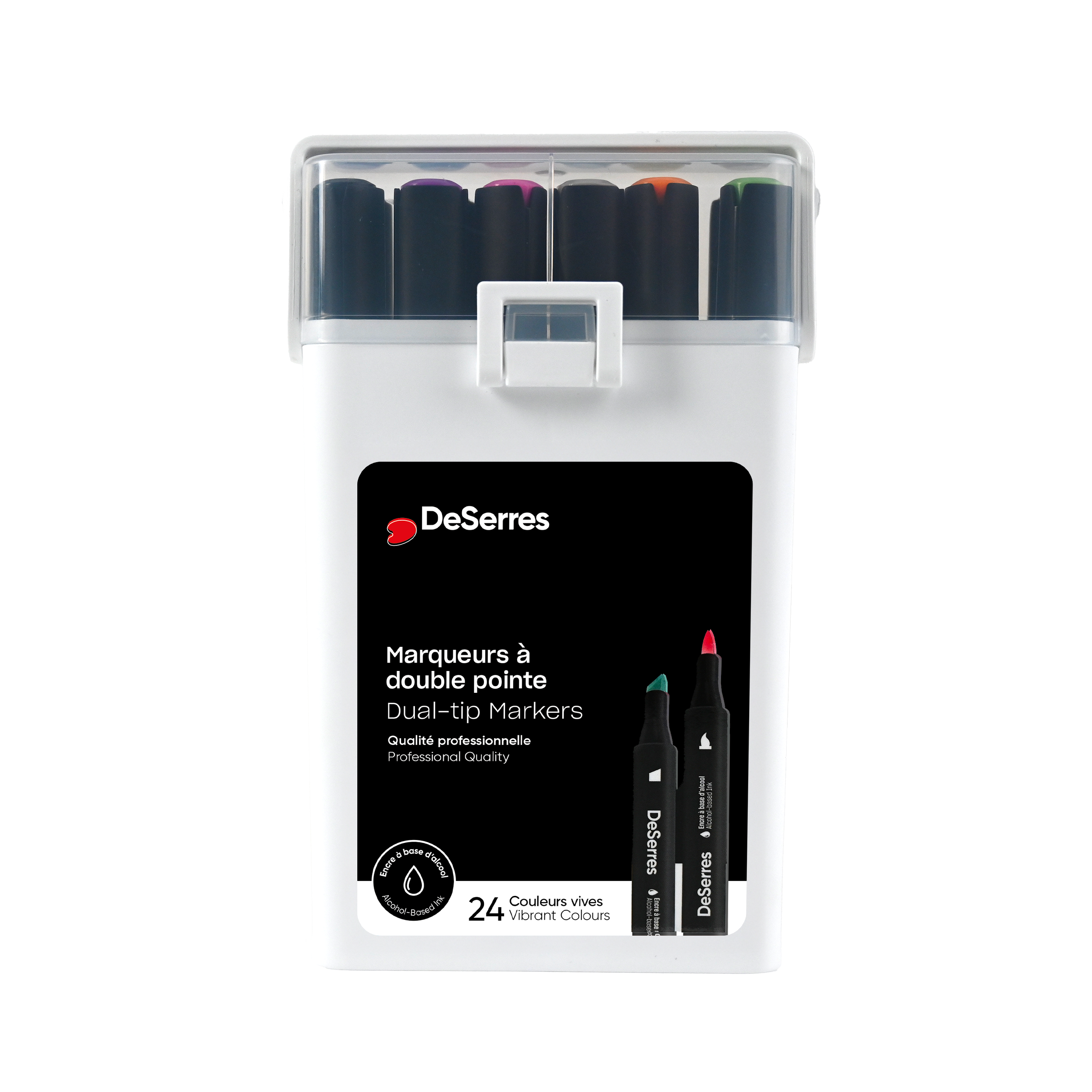 SET OF 24 DESERRES DUAL-TIP MARKERS DESERRES