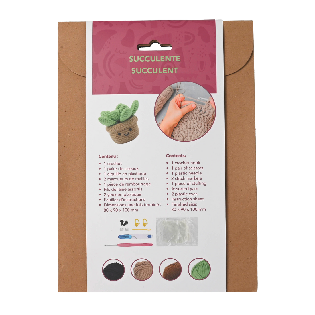 KIT DIY CROCHET – SUCCULENTE