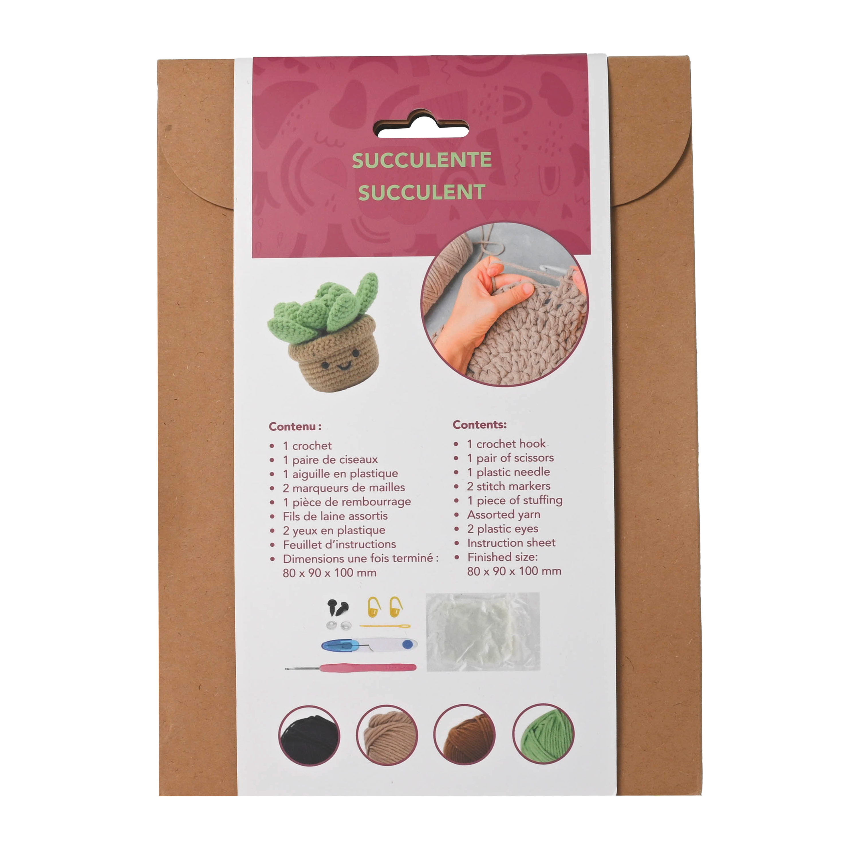 KIT DIY CROCHET – SUCCULENTE