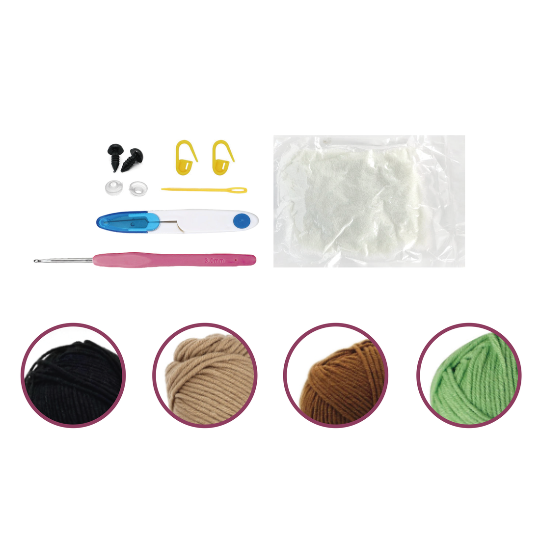 KIT DIY CROCHET – SUCCULENTE
