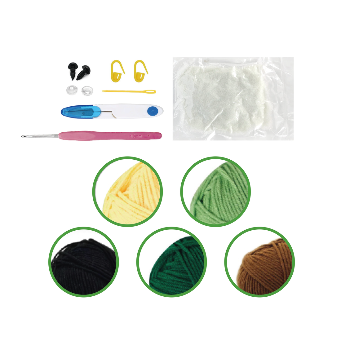 MINI BROCOLI BUDDY DIY CROCHET KIT