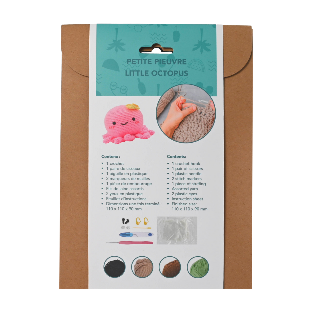 KIT DIY CROCHET – PETITE PIEUVRE