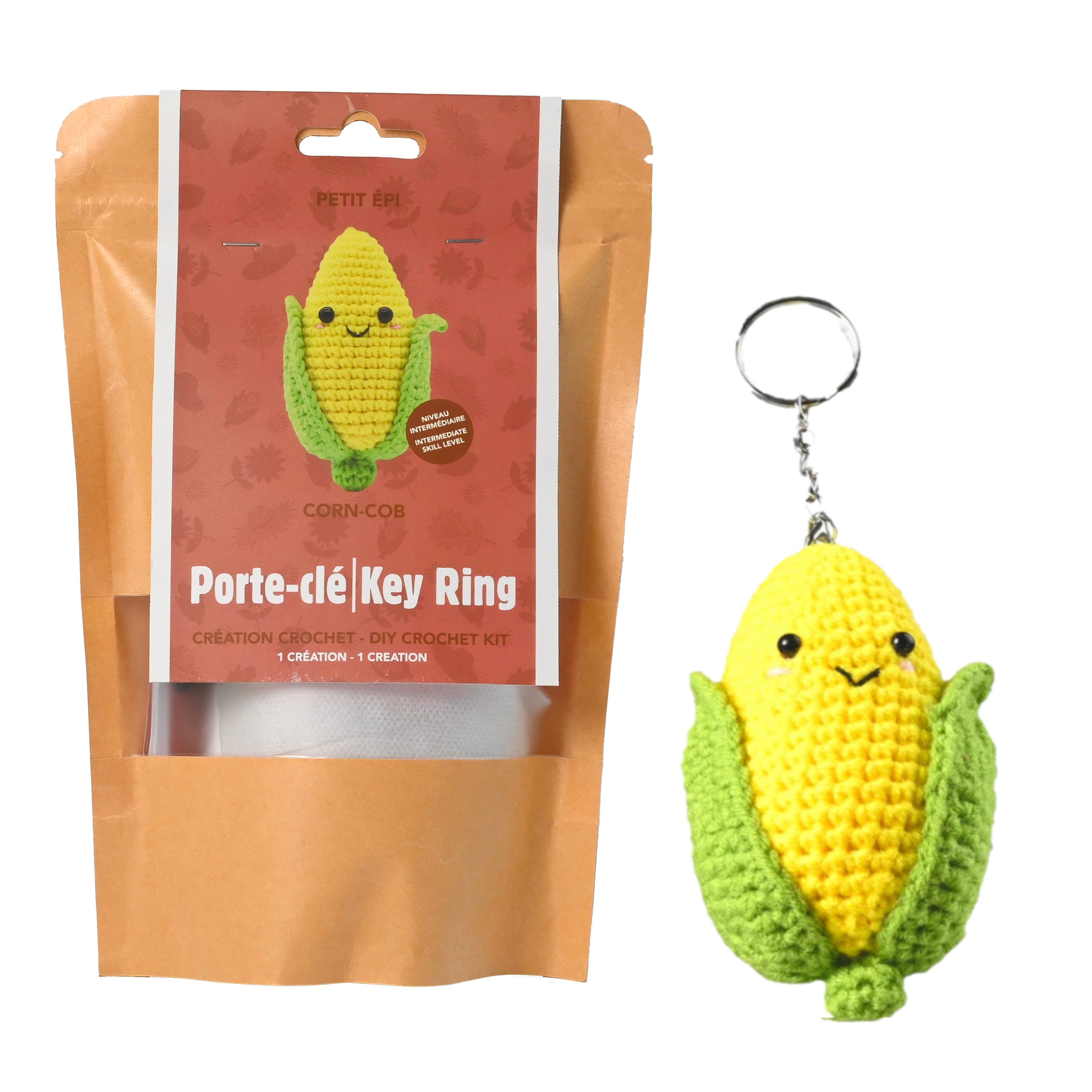 CORN KEYCHAIN DIY  CROCHET KIT
