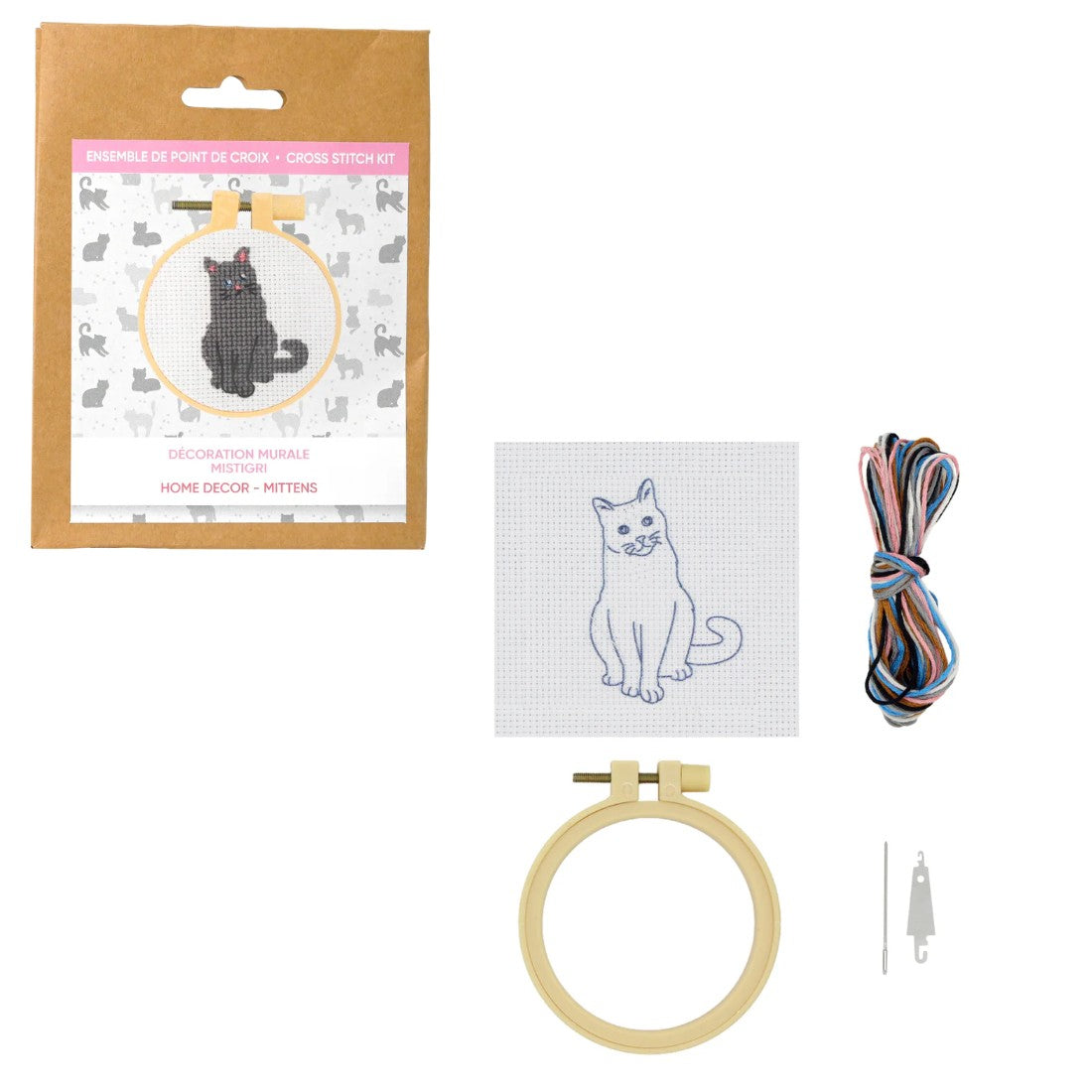 KIT DE POINT DE CROIX- MISTIGRI
