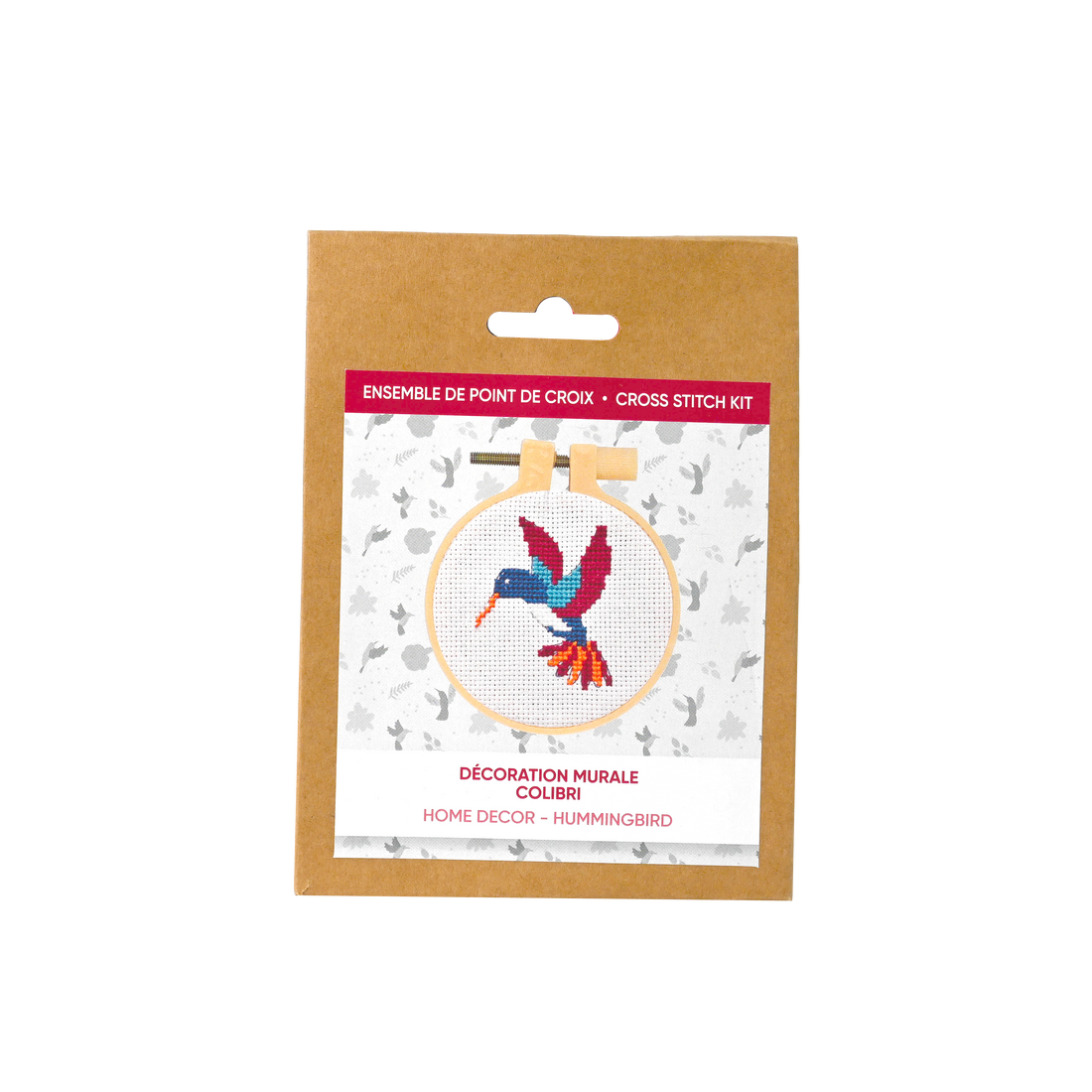 KIT DE POINT DE CROIX- COLIBRI