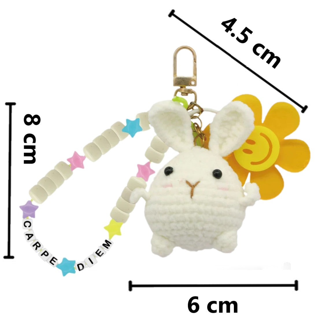 KIT DIY PORTE-CLÉS CROCHET – PETIT LAPIN