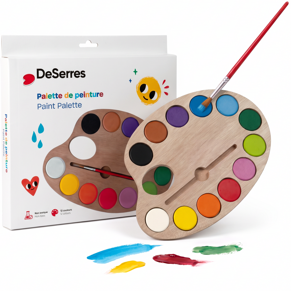 PALETTE DE PEINTURE POUR ENFANTS - DESERRES