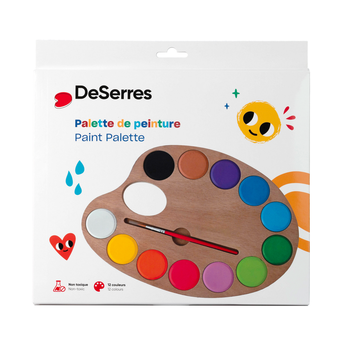 PALETTE DE PEINTURE POUR ENFANTS DESERRES