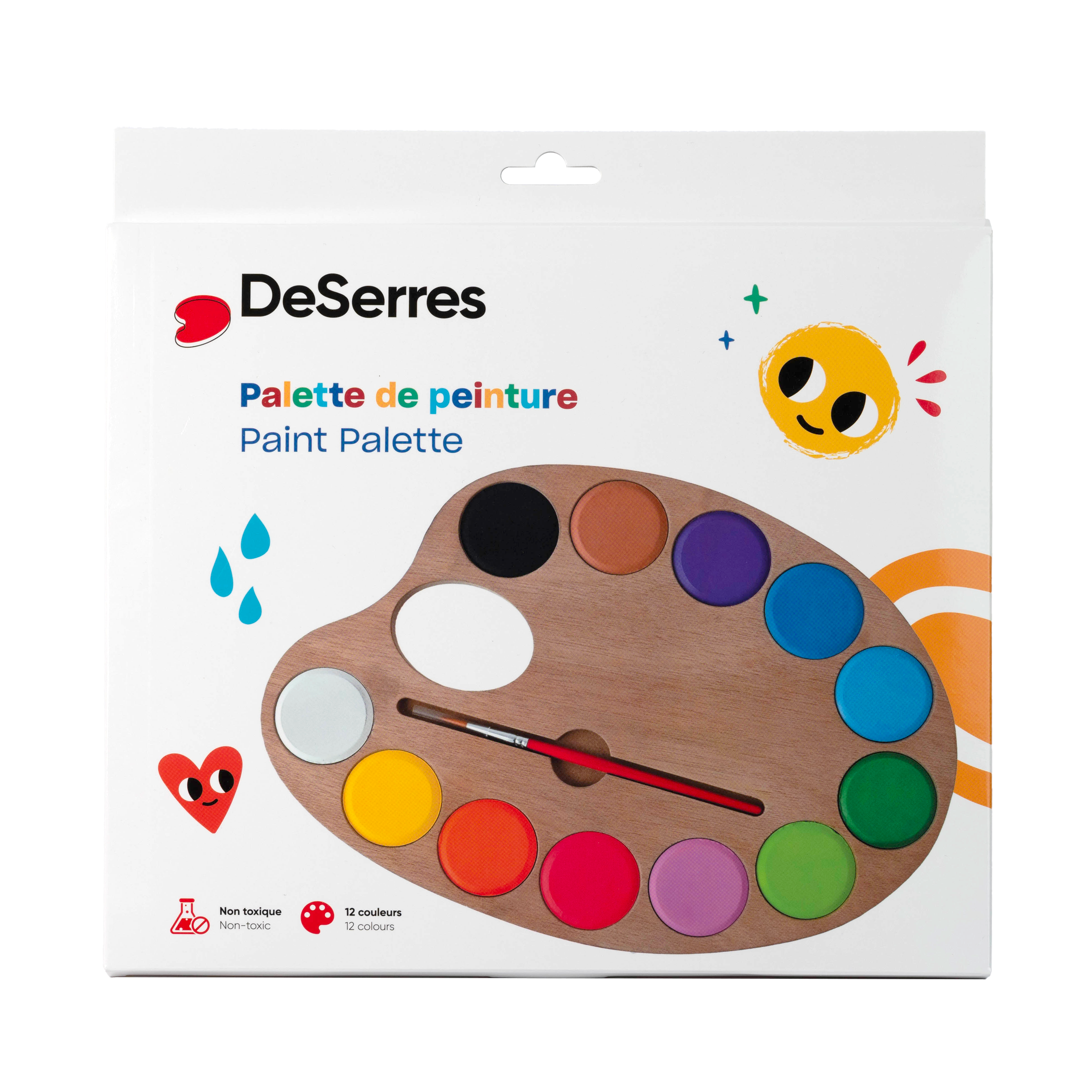 PALETTE DE PEINTURE POUR ENFANTS DESERRES