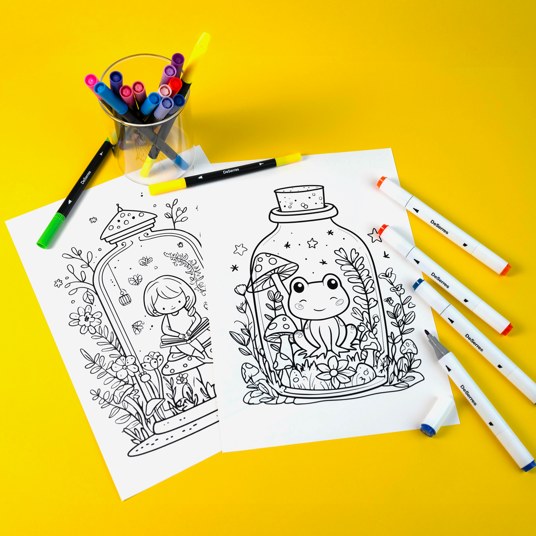 MALLETTE DE COLORIAGE- 70 MARQUEURS