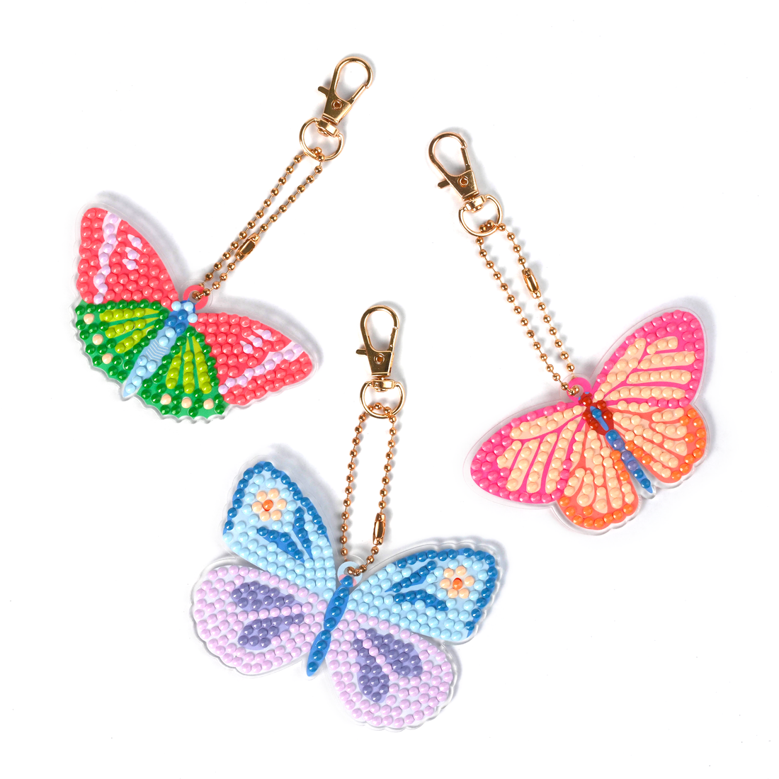 DIAMOND ART DIY KEYCHAINS- BUTTERFLY
