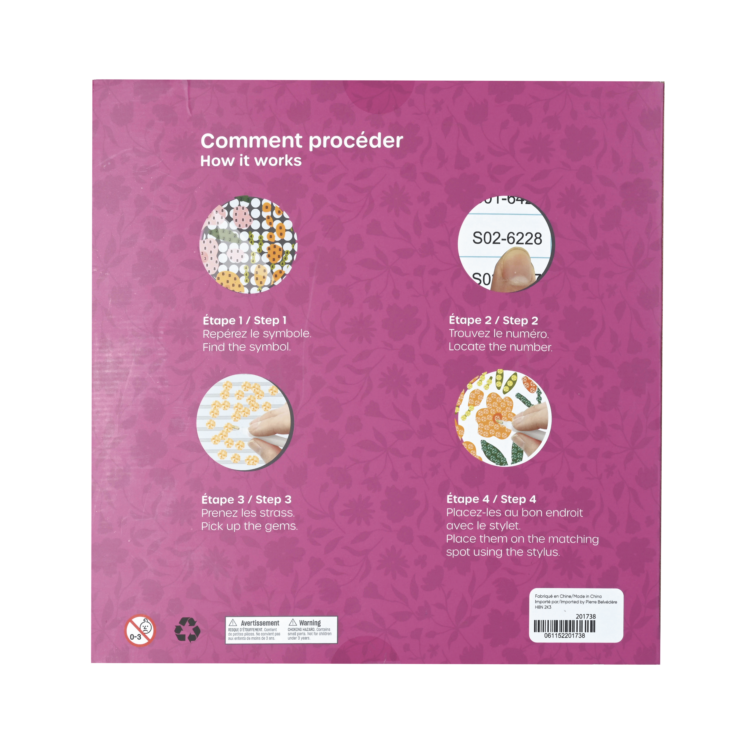 DIAMOND ART DIY TRAY- FLOWERS