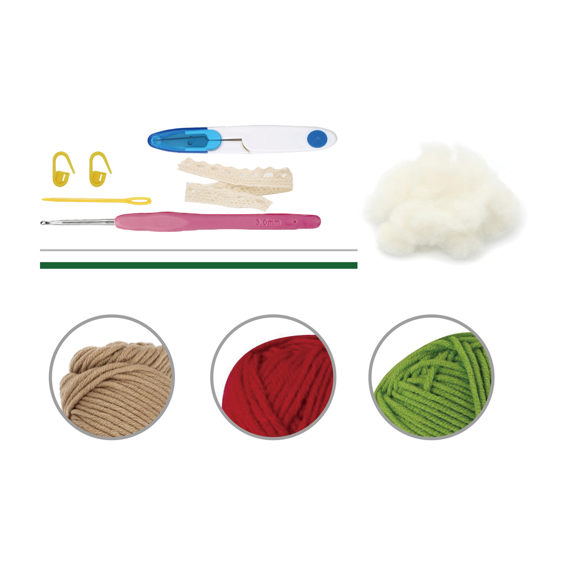 KIT DIY CROCHET- ROSES