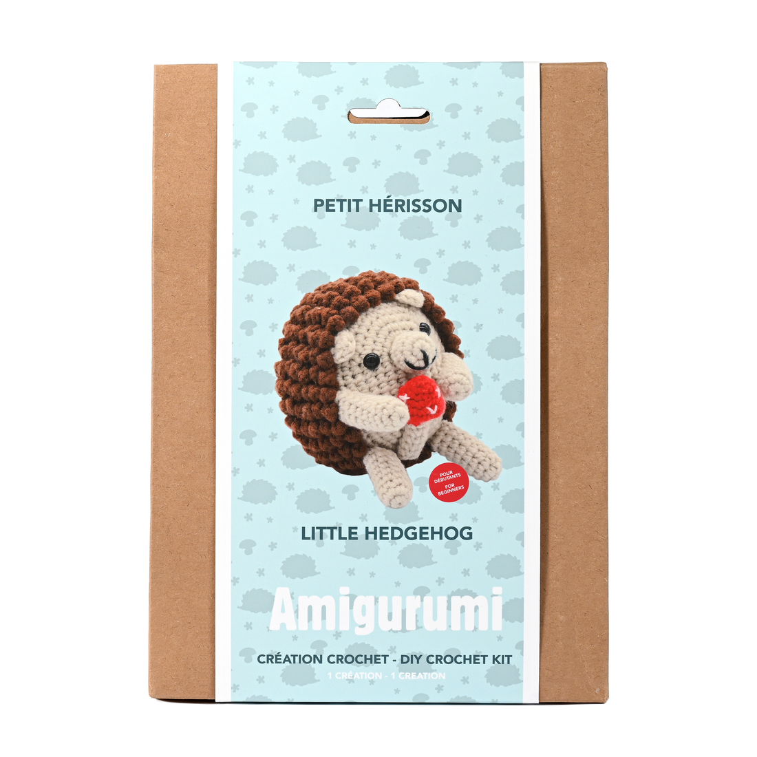 KIT DIY CROCHET- HÉRISSON ET CŒUR