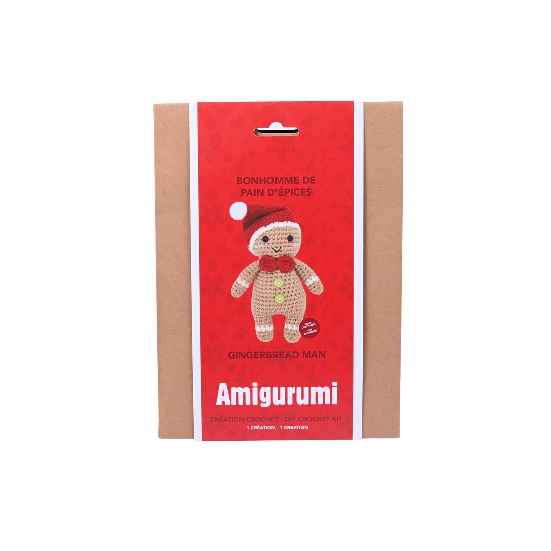 GINGERBREAD MAN DIY CROCHET KIT
