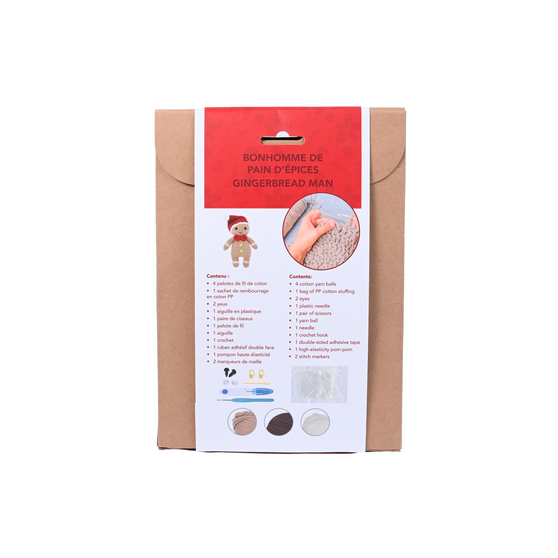 GINGERBREAD MAN DIY CROCHET KIT